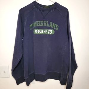 Vintage Timberland Weathergear Crewneck Sweatshirt Navy & Green Md